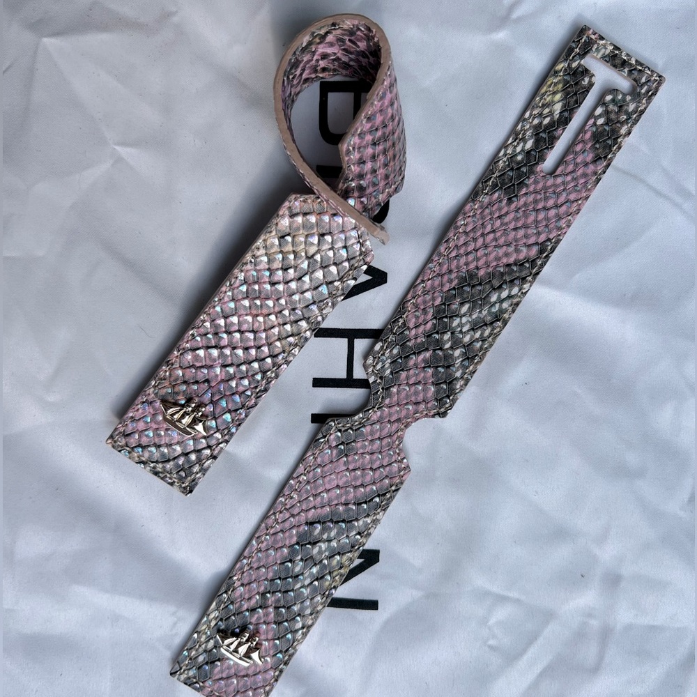 Brahmin Snake Print Luggage Tag